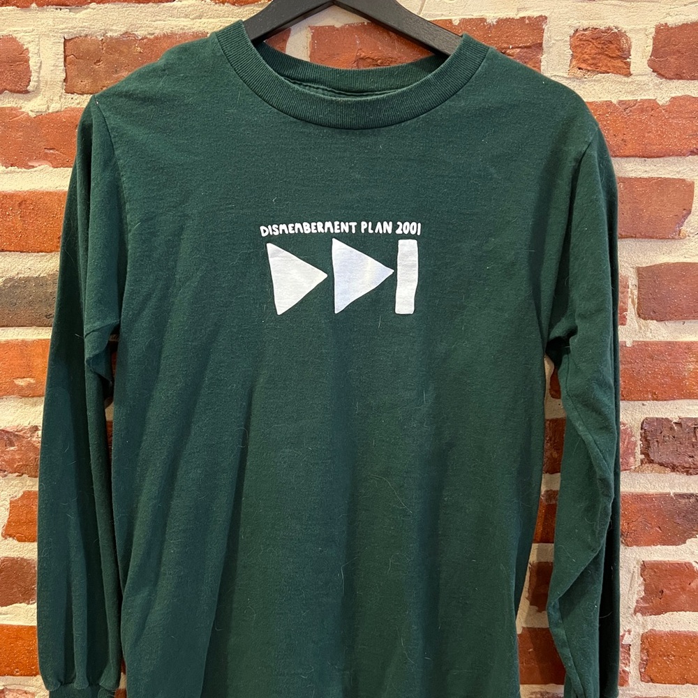 Dismemberment Plan Green Long Sleeve Band Tee